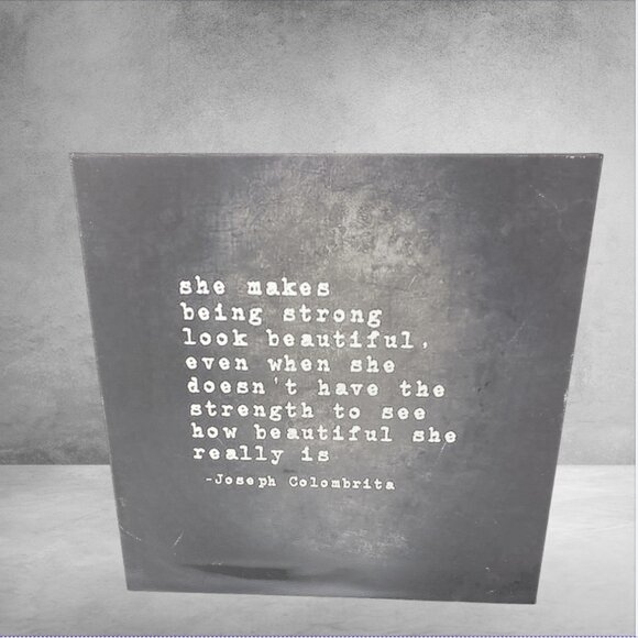 CUSTOM MADE -- Inspirational Plaque, Hangable, Canvas on Wood Frame - Picture 1 of 3